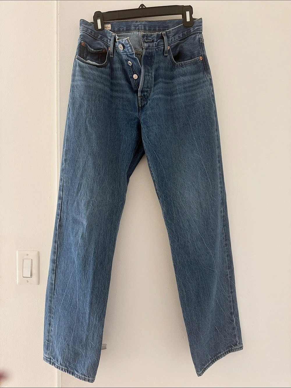 Levi's 501 Blue Straight Leg Jeans